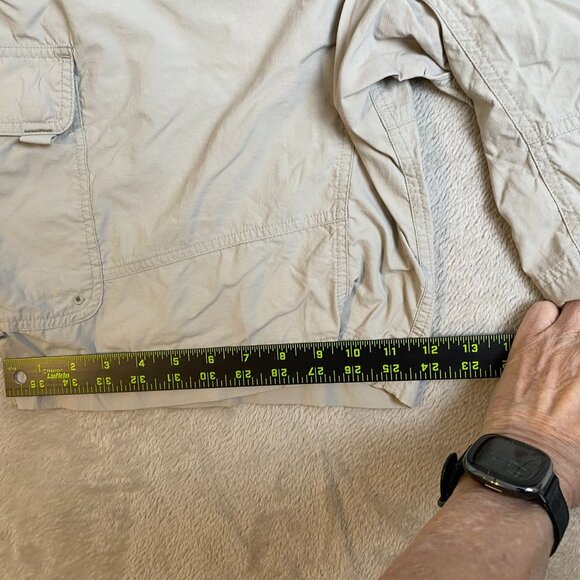 Columbia Men's Cargo Shorts XL Khaki Nylon Outdoor Wear Durable & Comfortable - Picture 6 of 9